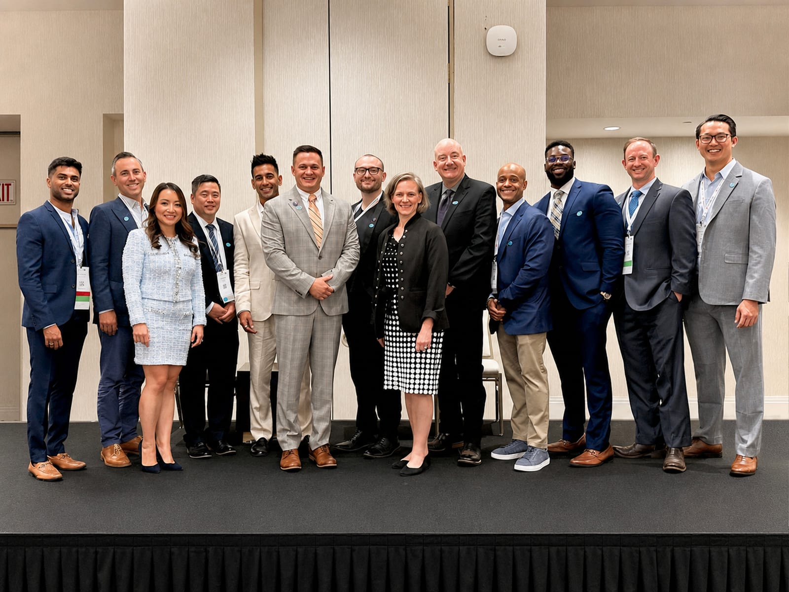 Members of the 2026 ASPN Poster to Podium class, photographed together on stage.